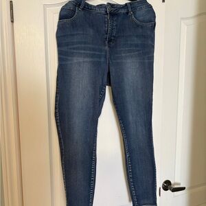 Maurices Dark Blue Skinny Jeans 22w